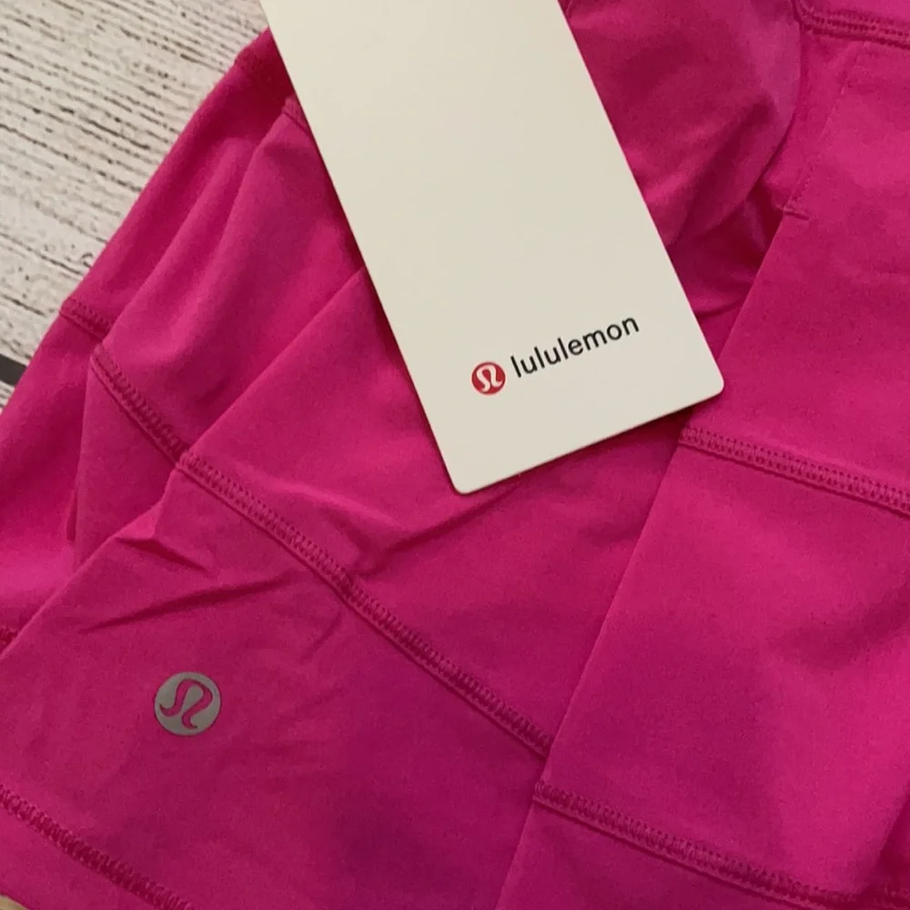 LULULEMON Pace Rival Tennis Skirt SONIC PINK  REGULAR LENGTH 2022 Size 4 NWT - Picture 10 of 13